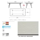 Table de jardin extensible au design moderne Varaschin Link, H 73,2 cm Viadurini