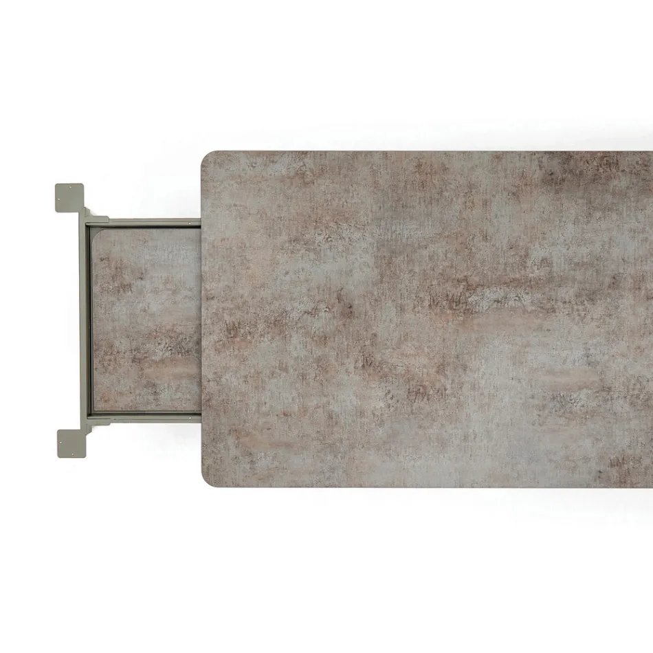 Table de jardin extensible au design moderne Varaschin Link, H 73,2 cm Viadurini