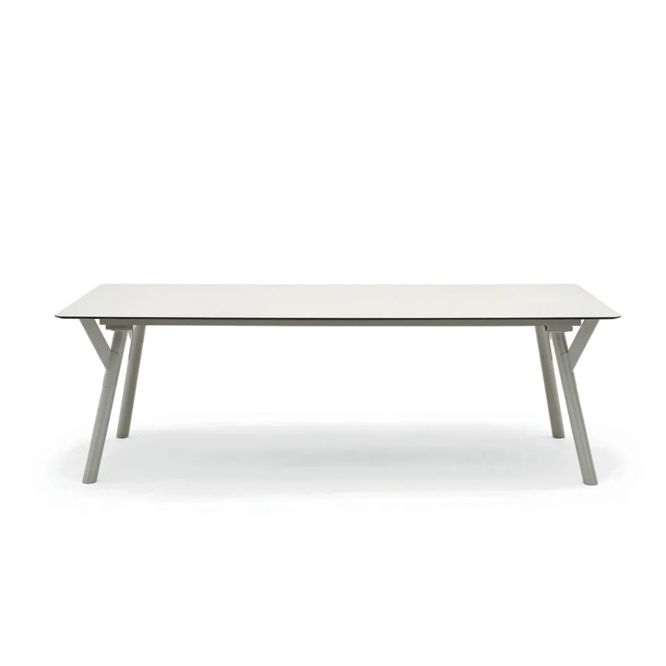 Table de jardin extensible au design moderne Varaschin Link, H 73,2 cm Viadurini