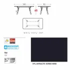 Varaschin Table de jardin Lien avec les jambes en bois de teck, H 65 cm Viadurini