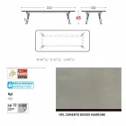 Varaschin Lien table fixe parmi H externes ou internes 65 cm Viadurini