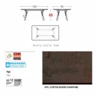 Varaschin Lien table fixe parmi H externes ou internes 65 cm Viadurini