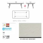 Varaschin Lien table fixe parmi H externes ou internes 65 cm Viadurini