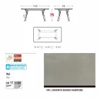 Varaschin Lien fixe jardin table à manger ou à l'intérieur H 75 cm Viadurini