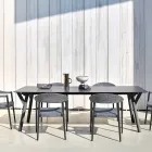 Varaschin Lien fixe jardin table à manger ou à l'intérieur H 75 cm Viadurini