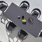 Varaschin Lien fixe jardin table à manger ou à l'intérieur H 75 cm Viadurini