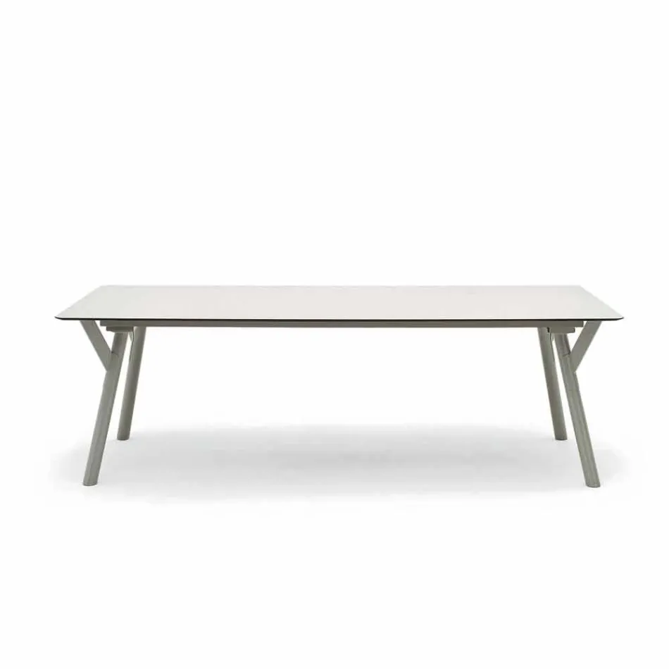 Varaschin Lien fixe jardin table à manger ou à l'intérieur H 75 cm Viadurini