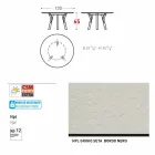 Varaschin Liens Table ronde pour le design moderne intérieur / extérieur, H 65 cm Viadurini