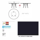 Varaschin Liens Table ronde pour le design moderne intérieur / extérieur, H 65 cm Viadurini