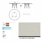 Varaschin Liens Table ronde pour le design moderne intérieur / extérieur, H 65 cm Viadurini