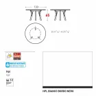 Varaschin Liens Table ronde pour le design moderne intérieur / extérieur, H 65 cm Viadurini