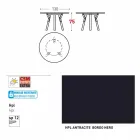 Varaschin Liens Table ronde de jardin design moderne, H 75 cm Viadurini