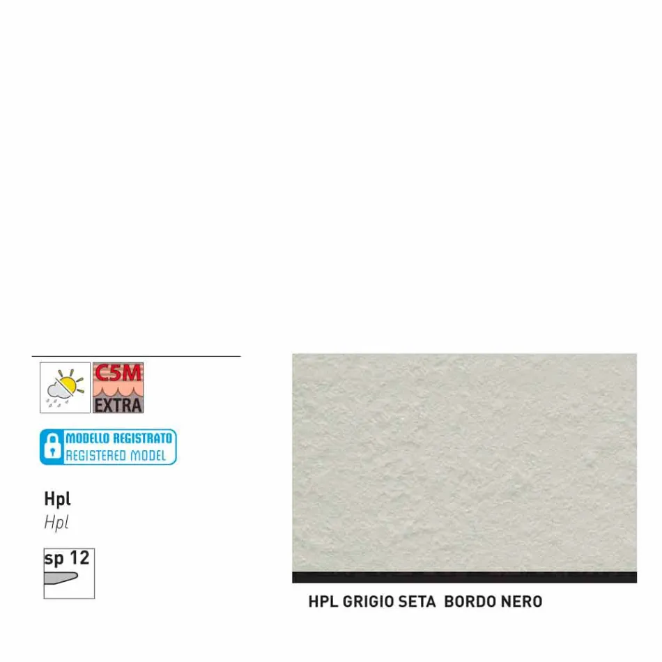 Varaschin Liens Table ronde de jardin design moderne, H 75 cm Viadurini