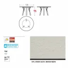 Varaschin Liens Table ronde de jardin design moderne, H 75 cm Viadurini