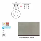 Varaschin Liens Table ronde de jardin design moderne, H 75 cm Viadurini