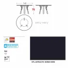 Varaschin Liens Table ronde de jardin design moderne, H 75 cm Viadurini