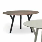 Varaschin Liens Table ronde de jardin design moderne, H 75 cm Viadurini