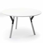 Varaschin Liens Table ronde de jardin design moderne, H 75 cm Viadurini