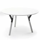 Varaschin Liens Table ronde de jardin design moderne, H 75 cm Viadurini