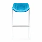 Ensemble de tabourets Varaschin Summer Outdoor en acier et tissu Viadurini
