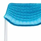 Ensemble de tabourets Varaschin Summer Outdoor en acier et tissu Viadurini