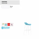 Ensemble de tabourets Varaschin Summer Outdoor en acier et tissu Viadurini