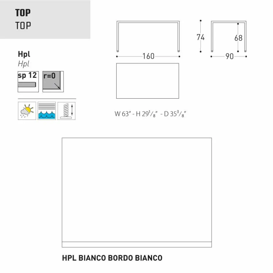 Varaschin Victor Table pour dîner à l'intérieur et le jardin, un design moderne Viadurini
