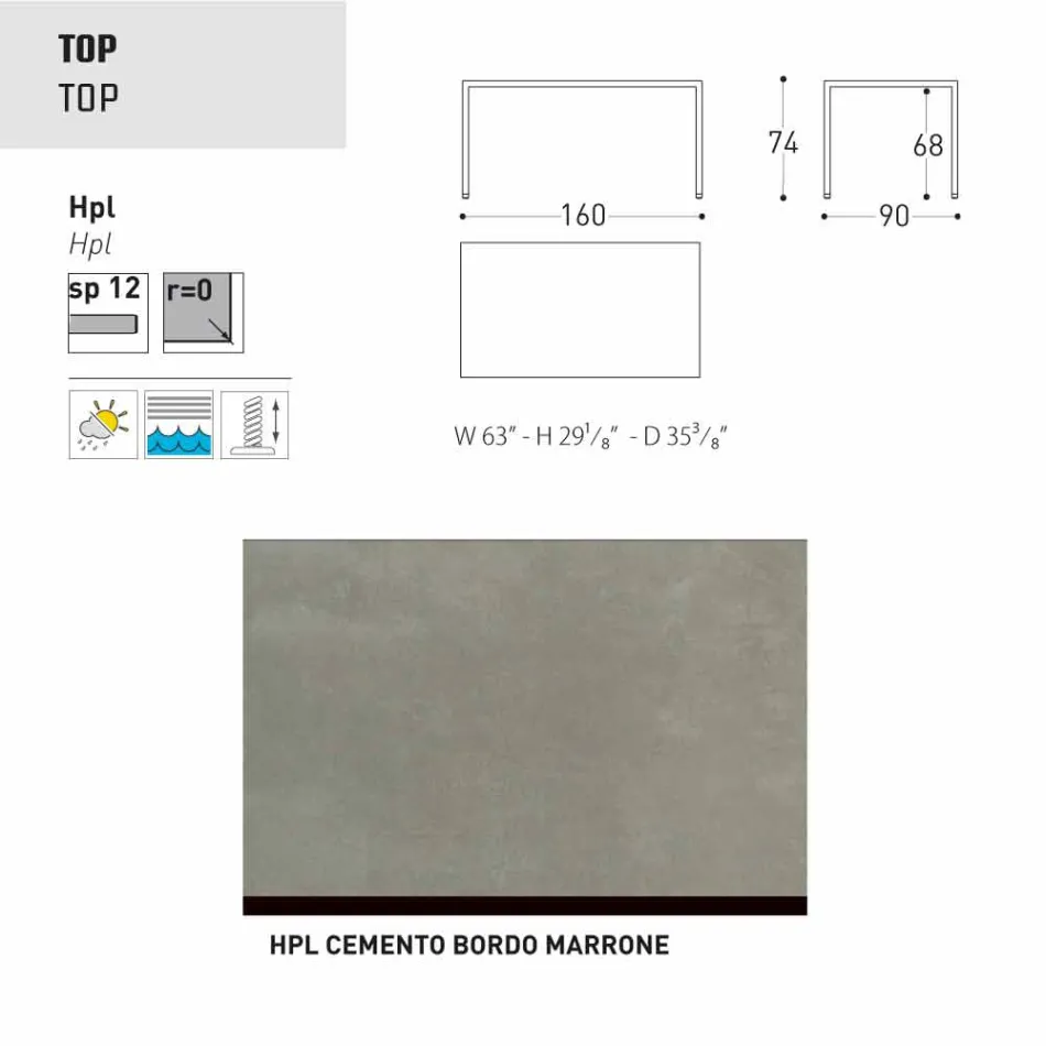 Varaschin Victor Table pour dîner à l'intérieur et le jardin, un design moderne Viadurini