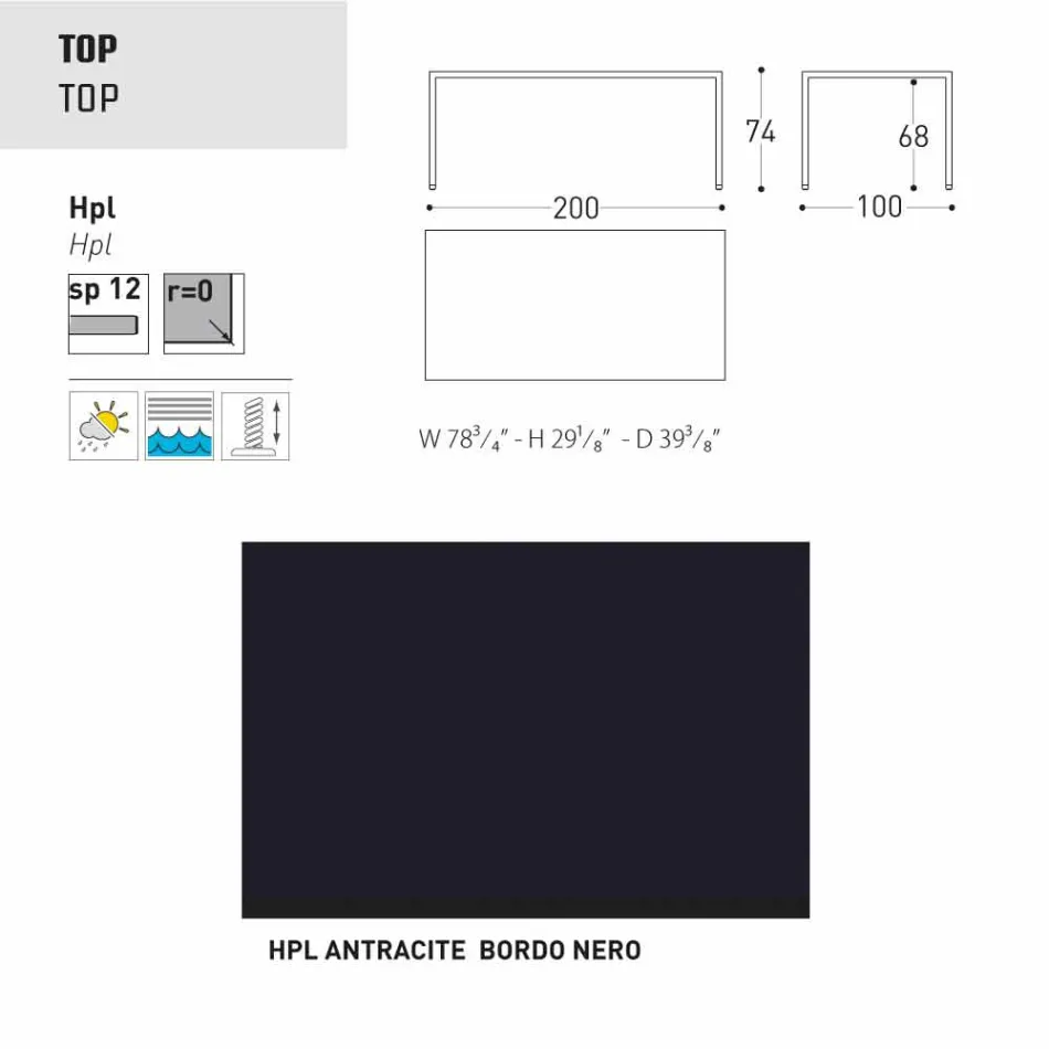 Varaschin Victor Table pour dîner à l'intérieur et le jardin, un design moderne Viadurini