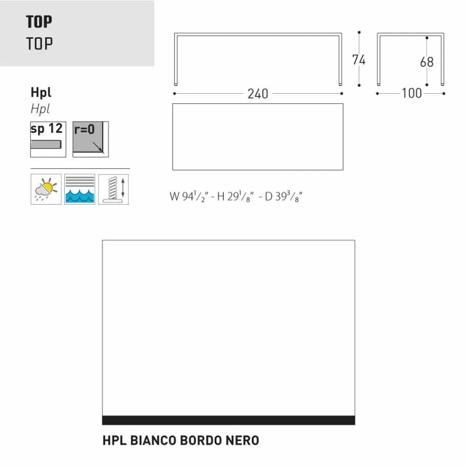 Varaschin Victor Table pour dîner à l'intérieur et le jardin, un design moderne Viadurini