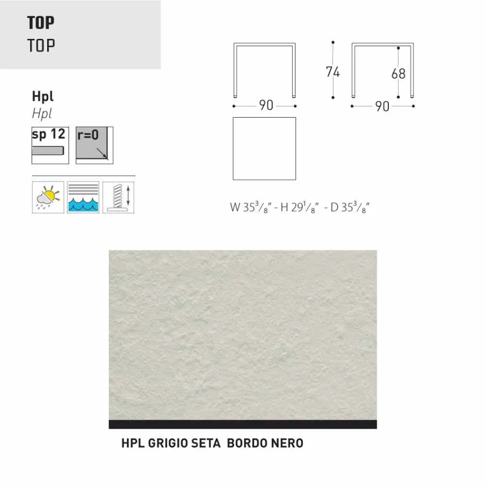 Varaschin Victor Table pour dîner à l'intérieur et le jardin, un design moderne Viadurini