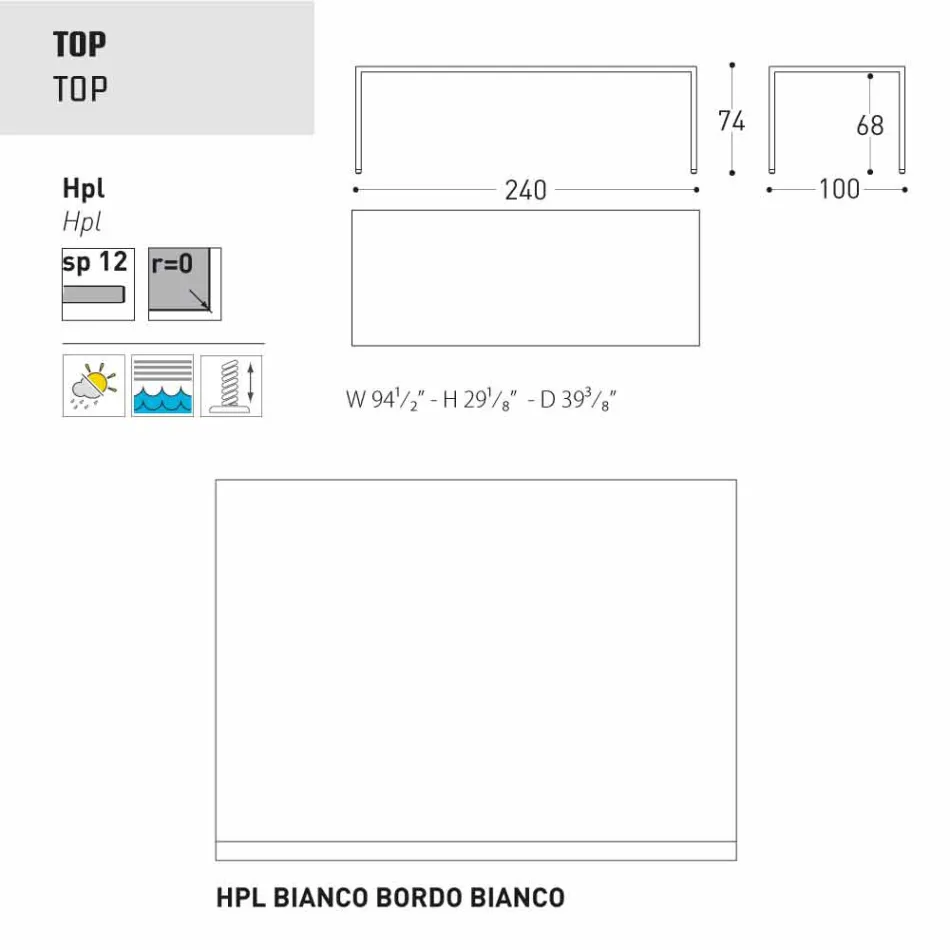 Varaschin Victor Table pour dîner à l'intérieur et le jardin, un design moderne Viadurini
