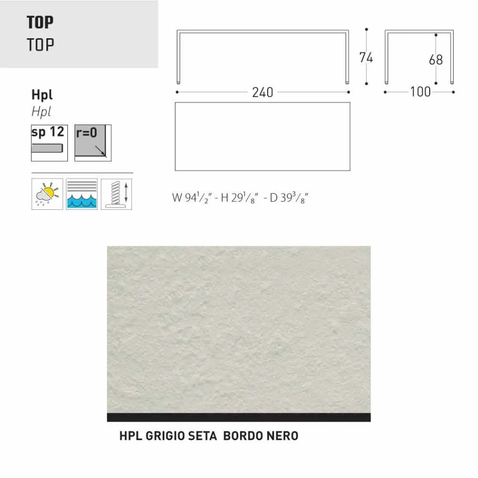 Varaschin Victor Table pour dîner à l'intérieur et le jardin, un design moderne Viadurini