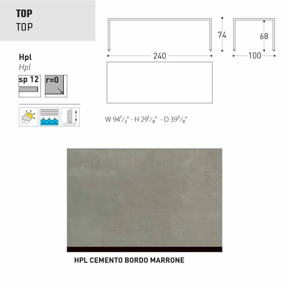 Varaschin Victor Table pour dîner à l'intérieur et le jardin, un design moderne Viadurini