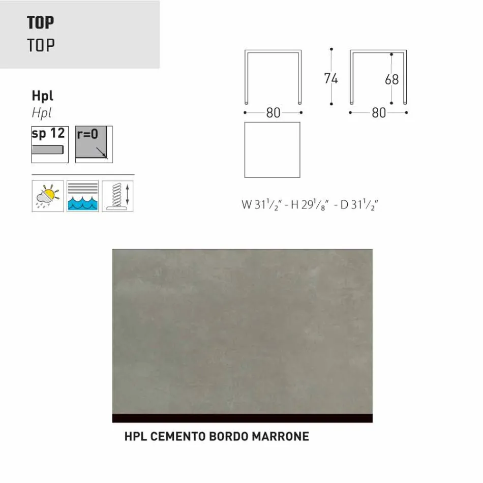 Varaschin Victor Table pour dîner à l'intérieur et le jardin, un design moderne Viadurini