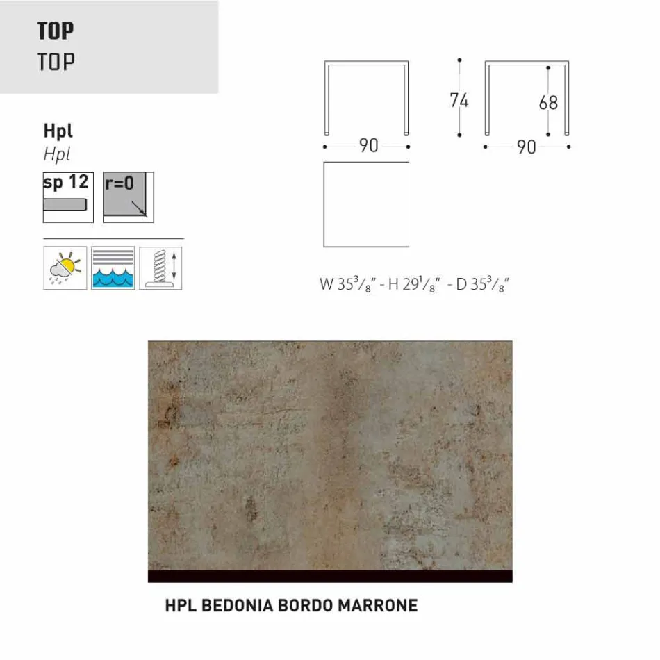 Varaschin Victor Table pour dîner à l'intérieur et le jardin, un design moderne Viadurini