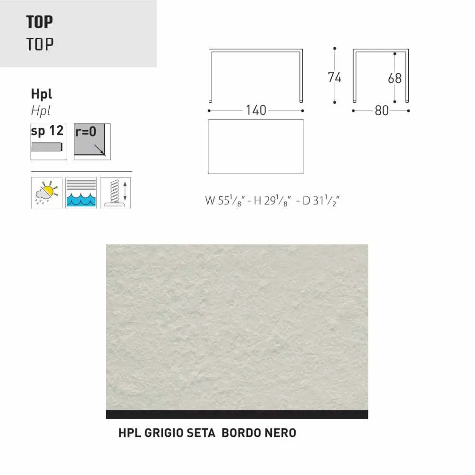 Varaschin Victor Table pour dîner à l'intérieur et le jardin, un design moderne Viadurini