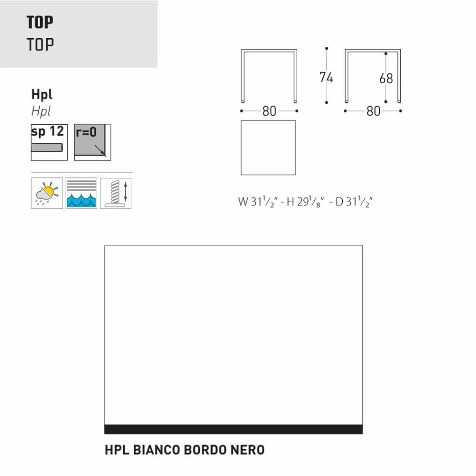 Varaschin Victor Table pour dîner à l'intérieur et le jardin, un design moderne Viadurini