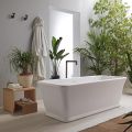 Baignoire îlot blanche en Solid Surface Made in Italy - Cleopatra