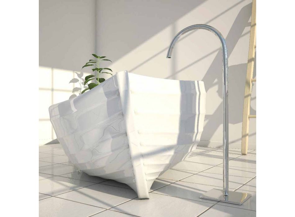 bain de designer baignoire en forme de bateau Ocean Made in Italy Viadurini