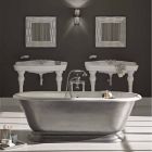 Baignoire en salle de bains design en fonte Pierce finition brillante Viadurini