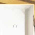 Baignoire autoportante carrée fabriquée en Italie par Argentera design Viadurini