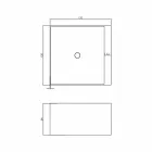 Baignoire autoportante carrée fabriquée en Italie par Argentera design Viadurini