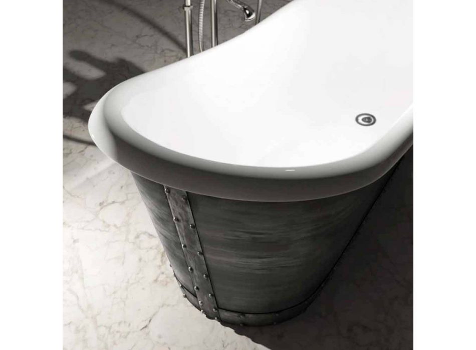 Baignoire en résine sur pied design moderne fabriquée en Italie, Furtei