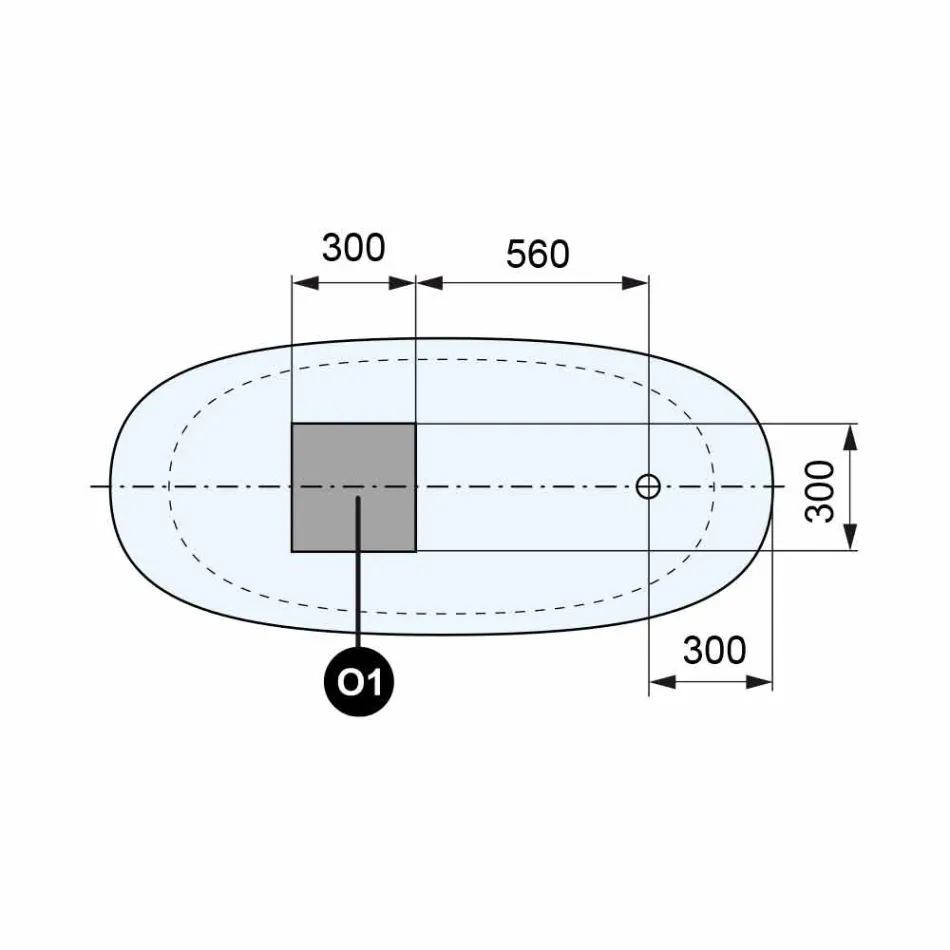 Baignoire À Poser, Design Solid Surface Glossy / Matte - Veil Viadurini