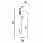 Baignoire À Poser, Design Solid Surface Glossy / Matte - Veil Viadurini