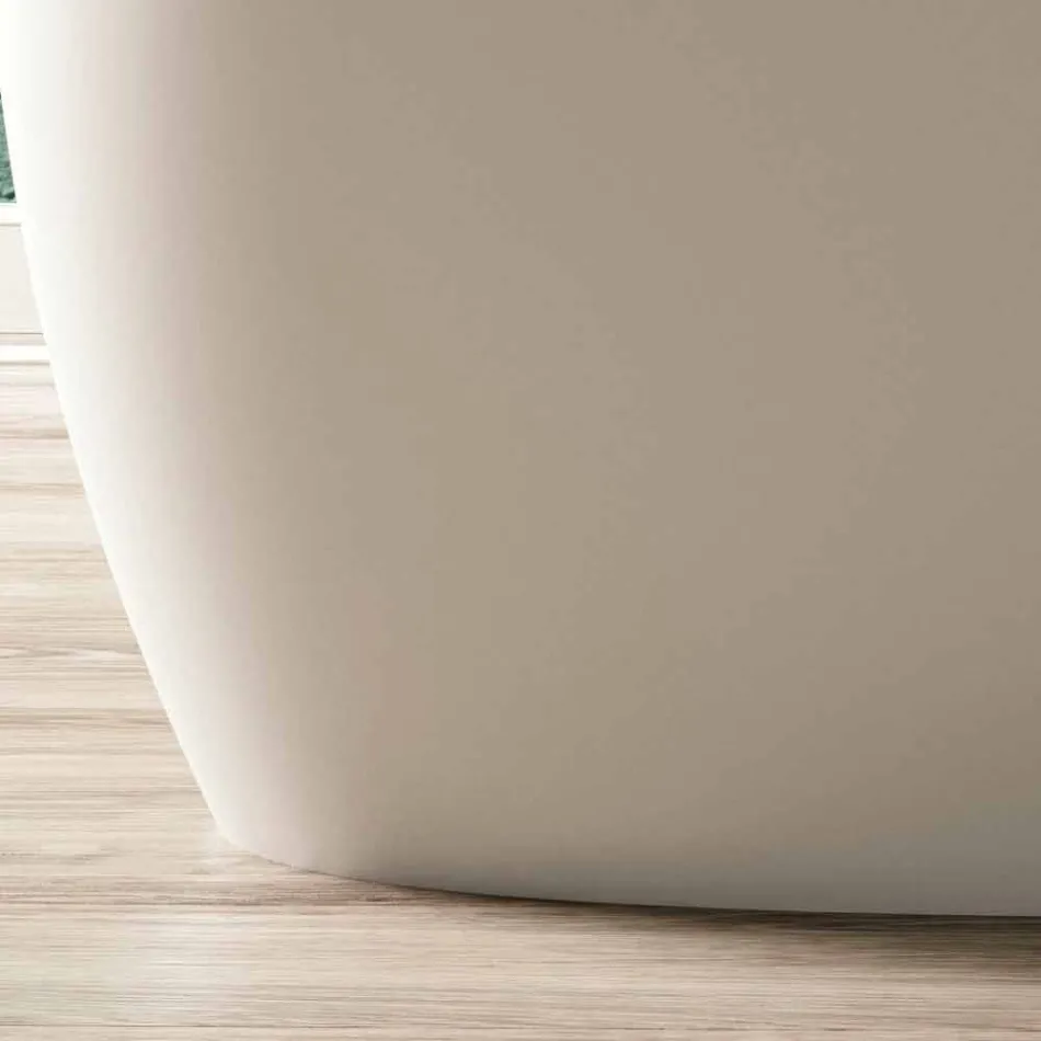 Baignoire À Poser, Design Solid Surface Glossy / Matte - Veil Viadurini