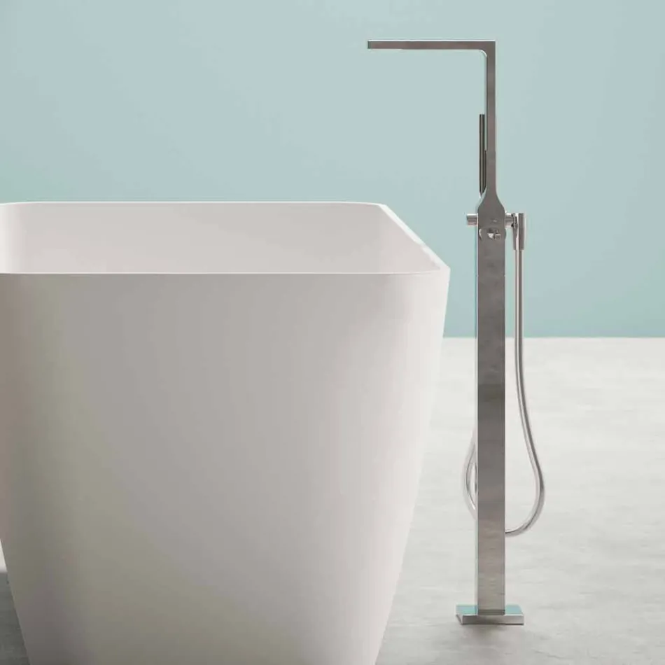 Autoportant Design Moderne Blanc Brillant ou Mat - Visage Viadurini