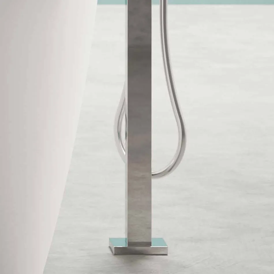 Autoportant Design Moderne Blanc Brillant ou Mat - Visage Viadurini