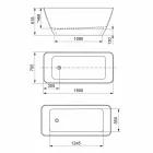 Autoportant Design Moderne Blanc Brillant ou Mat - Visage Viadurini